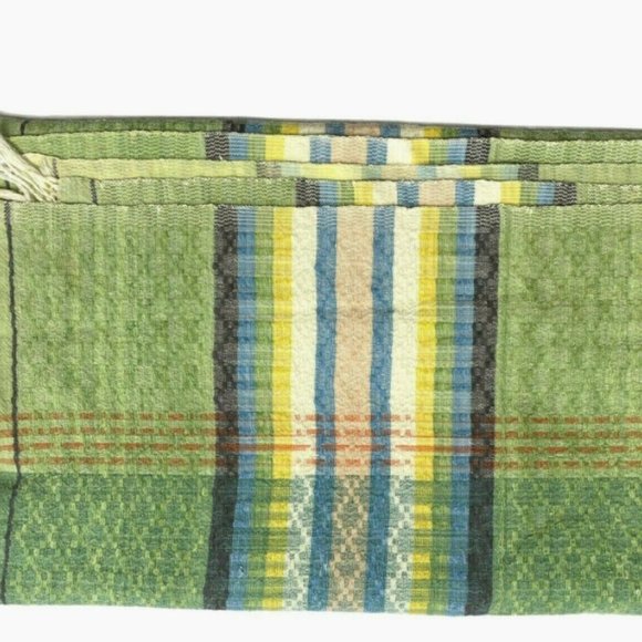 Vintage Antique Guatamalen Woven Blanket Quilt htf - Picture 7 of 7